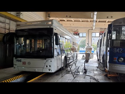 Видео: Вторая смена, после больничного ) Троллейбус УТТЗ - 6241.01, Чебоксары