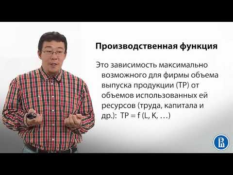 Видео: 4  Производство и издержки фирмы