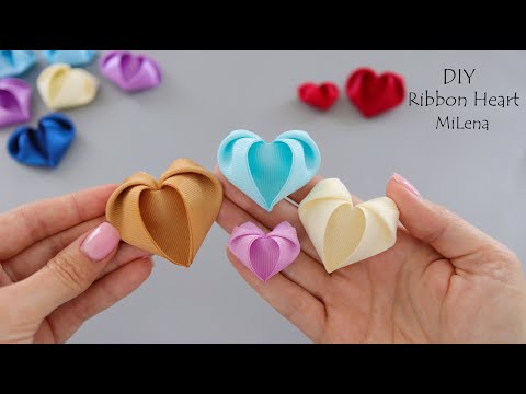 Видео: СЕРДЦЕ из ленты за 2 минуты ❤️ Ribbon Heart in 2 min