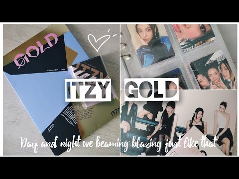 Видео: Открываю альбомы Itzy 'Gold' | regular & nemo ver.･:*:･ﾟ⟨kpop itzy album unboxing⟩