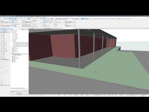 Видео: Моделирование здания по чертежам в архикаде - часть 2