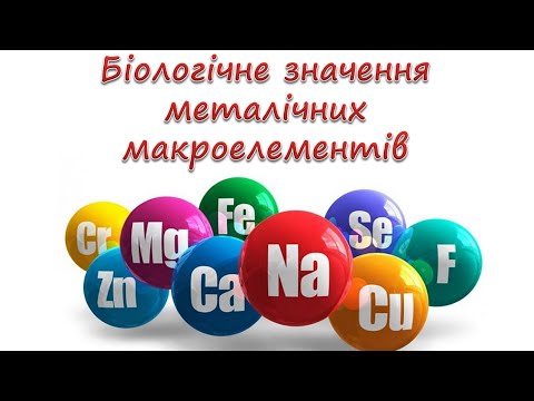 Видео: Біологічне значення металічних макроелементів