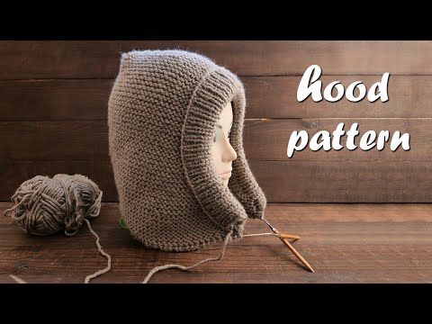 Видео: Как вязать капюшон 🐺 Hood pattern