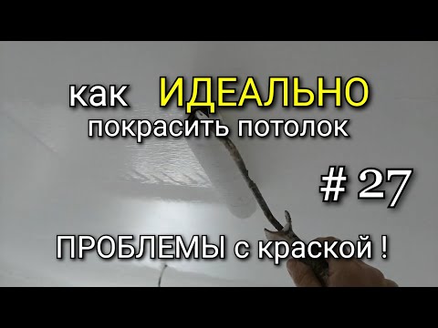 Видео: Как ИДЕАЛЬНО покрасить потолок? #27 Проблемы с краской !