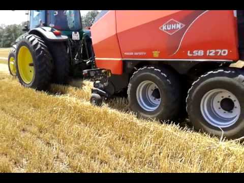 Видео: KUHN LSB1270, тюковый пресс-подборщик КУН. ЮФО, июнь 2014 г.