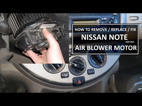 Видео: КАК ЗАМЕНИТЬ / БЫСТРЫЙ РЕМОНТ МОТОРА НАГНЕТАТЕЛЯ ВОЗДУХА NISSAN NOTE