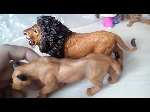 Видео: Распаковка шляйх львов и львиц и львёнка