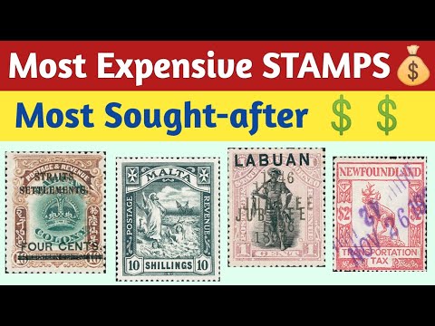 Видео: Самые дорогие марки, проданные на аукционах | 80 редких и ценных марок в мире