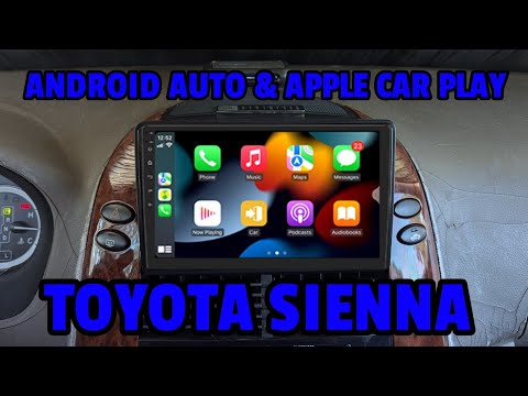 Видео: Установка 13-дюймовой Android-магнитолы в Toyota Sienna