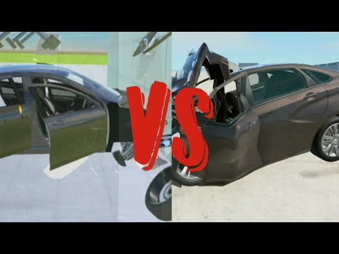 Видео: Ваз краш тест симулятор 2 VS Beamng drive 》Сравнение повреждений