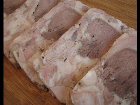 Видео: Домашняя ветчина из свиной рульки с языком