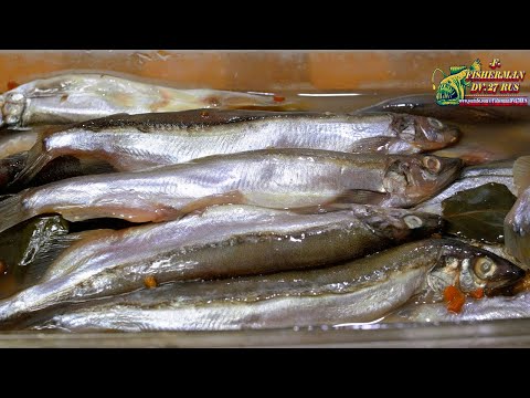 Видео: Мойва пряного посола, очень вкусная закуска из мойвы, от Fisherman dv 27rus