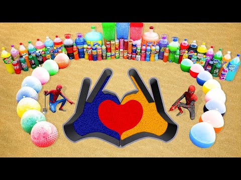 Видео: Как сделать руки-сердечки из шариков Orbeez, Coca-Cola, Fanta, Schweppes, Coca-Cola и Mentos