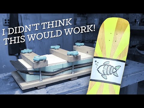 Видео: Прессование скейтборда из горного клёна с помощью дешёвой самодельной формы