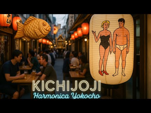Видео: Токийская улочка-гармошка. Тайяки, Мацури и смешной фонарь. Осенний Юникло с Лабубу.