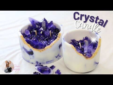 Видео: Секрет изготовления свечи в стиле хрусталя