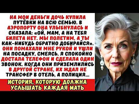 Видео: Дочь бросила меня в аэропорту: «На тебя билета нет!». Но я сделала один звонок, и на том конце…