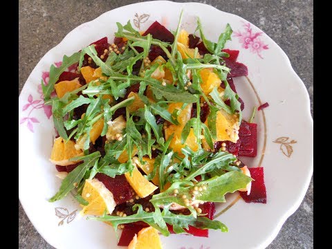 Видео: Вкусный и пикантный Салат из свеклы рукколы и апельсина Salad of beetroot and orange with arugula