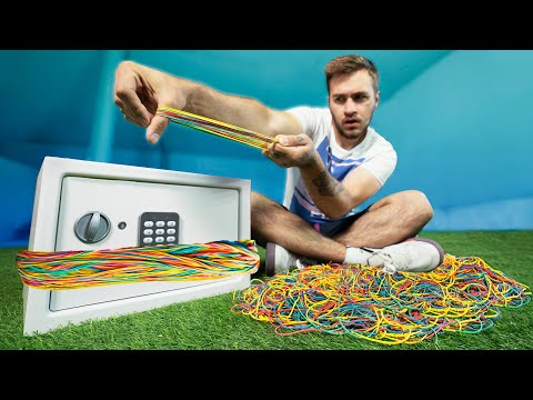 Видео: СКОЛЬКО КАНЦЕЛЯРСКИХ РЕЗИНОК НУЖНО, ЧТОБЫ СЛОМАТЬ СЕЙФ?