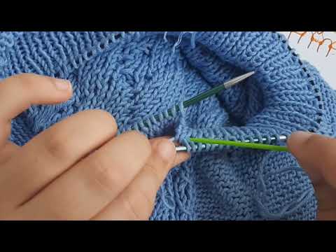Видео: AlinaVjazet. Как закрыть резинку 1*1 иглой.