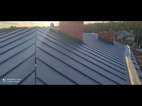 Видео: Монтаж ендовой на фальцевой кровле, и кое какие сложности)))))