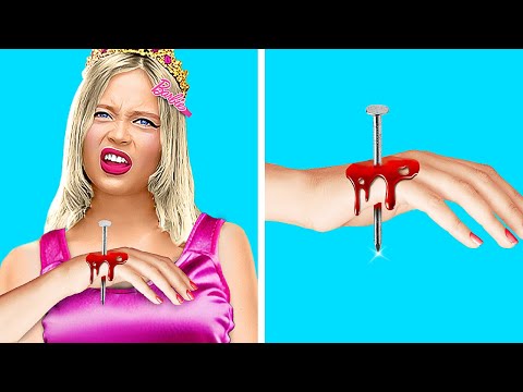 Видео: ИДЕИ КРУТОГО ХЭЛЛОУИНА 🎃👻 Костюмы, макияж и ПОДЕЛКИ на Хэллоуин в последнюю минуту от 123 GO!