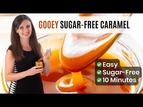 Видео: КАРАМЕЛЬНЫЙ СОУС БЕЗ САХАРА: сладкий и тягучий, без сахара!