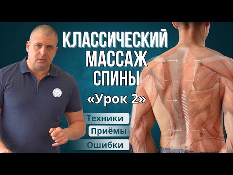Видео: Как делать массаж спины правильно – Часть 2: техники растирания, разминания и вибрации #theratouch