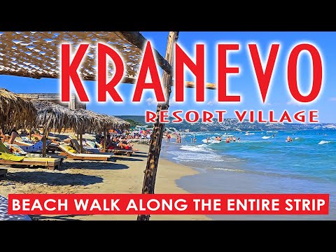 Видео: КРАНЕВО, Батовски Плаж, Цялата ивица в пика на сезона 🇧🇬 KRANEVO, The Entire Beach Walking Tour