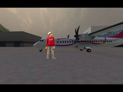 Видео: Летаем на самолёте в игре TurboProb Flight Simulator