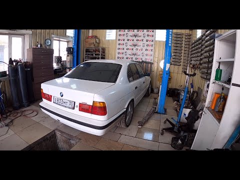 Видео: Установили суппорта и ручник на боевую BMW E34