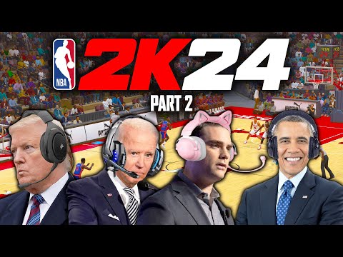 Видео: Президенты США играют в NBA 2K24 (часть 2)
