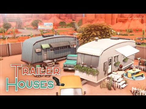 Видео: Трейлерные дома🪁│Строительство│Trailer Houses│SpeedBuild│NO CC [The Sims 4]