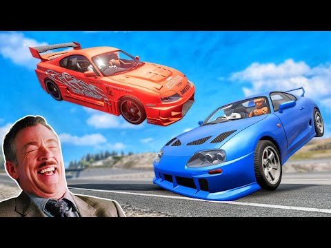 Видео: Смешные моменты Supra MK4 🤣 #3 - [BeamNG.Drive]