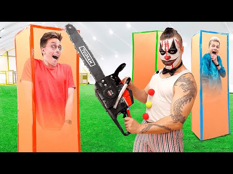 Видео: ЭКСТРЕМАЛЬНЫЕ ПРЯТКИ В КОРОБКАХ от Клоунов ЧЕЛЛЕНДЖ ! *2 Часть*