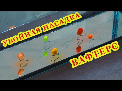 Видео: Убойная насадка вафтерс! Бойлы нейтральной плавучести для флэт метода и карпфишинга. За рыбалку!!!