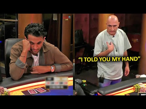 Видео: Ситуация может накалиться после того, что он вытянул в этой покерной раздаче @HustlerCasinoLive