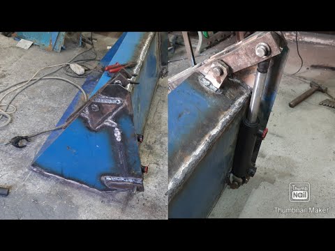 Видео: Доделал самодельный ковш для мини погрузчика. Результатом доволен на все 100%.