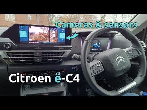 Видео: Камера заднего вида и парковочные датчики Citroen e-C4 (на Shine Plus 2021 года)