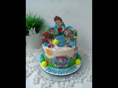 Видео: Детский торт ЩЕНЯЧИЙ ПАТРУЛЬ.