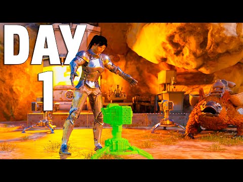 Видео: Как я поздно начал и захватил непобедимую болотную пещеру в Arks! | Ark PvP