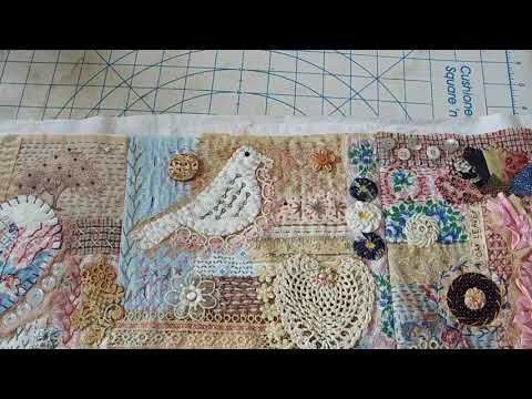 Видео: Как я прикрепляю подкладку к лицевой стороне проекта «Медленный стежок» #SlowStitchWithMe