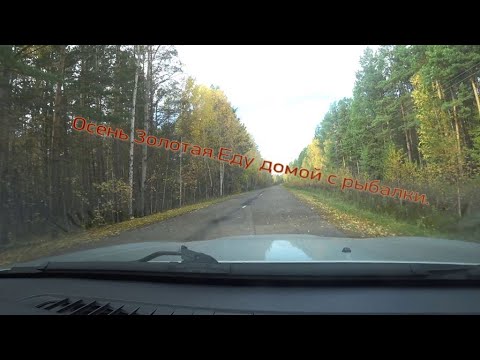 Видео: Осень золотая.Еду домой с рыбалки.