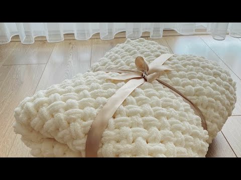 Видео: Alize puffy ipidan pled toʻqish #crochet #knitting #handmade #alizepuffy #handwork #ручноевязанне