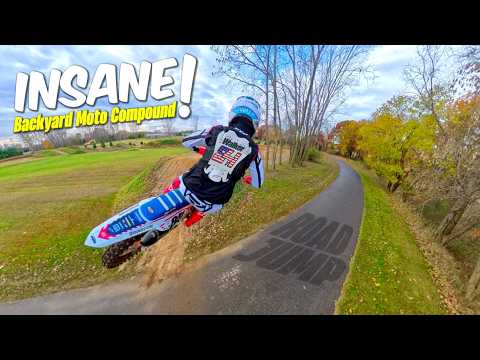 Видео: Прокатимся по ЛУЧШЕМУ мотокомплексу на заднем дворе! *Большие прыжки и дорожные провалы*