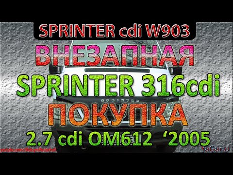 Видео: Mercedes Sprinter 316 cdi - Как внезапно купить микроавтобус груз-пас / Мерседес Спринтер