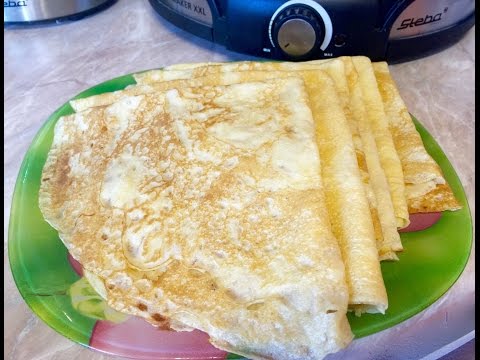 Видео: Обзор блинницы Steba CR35. Блины на минеральной воде и молоке.