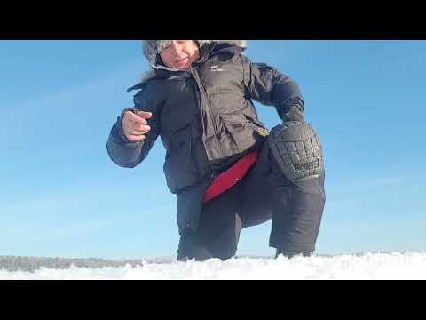 Видео: Зимняя рыбалка на Красноярском водохранилище. Блесна. Окунь. -30С