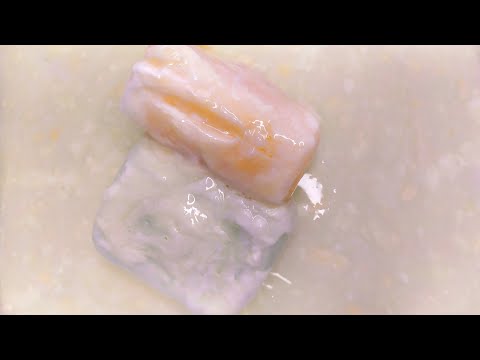 Видео: размокшее мыло 🤍 пропитанное мыло 🤍 мягкое мыло 🤍 soaked soap ASMR