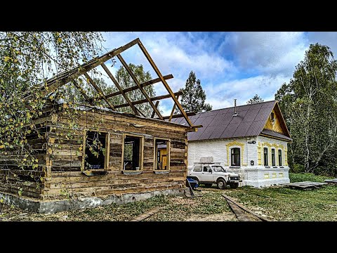 Видео: Начинаем строить крышу над мастерской. Здание стало в 2 раза выше. Внутри появился первый станок